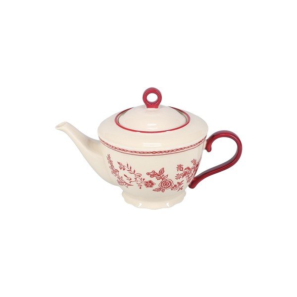 Bordowy/w kolorze kości słoniowej porcelanowy dzbanek do herbaty 920 ml Cyril – S|P Collection-image-2
