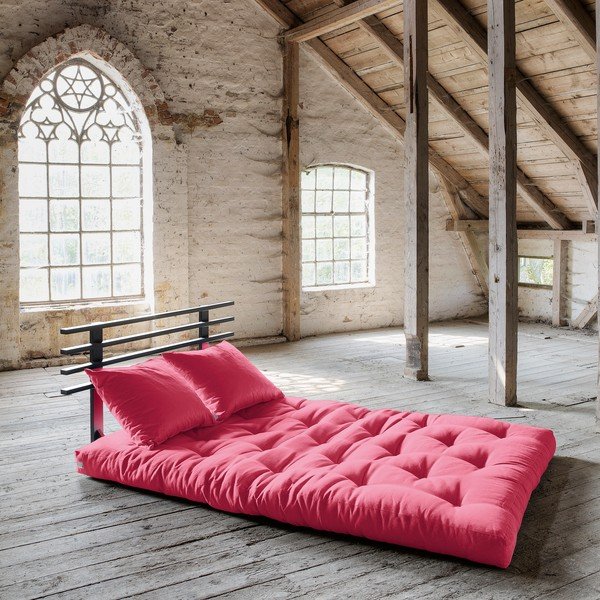 Sofa rozkładana Karup Shin Sano Black/Magenta-image-1