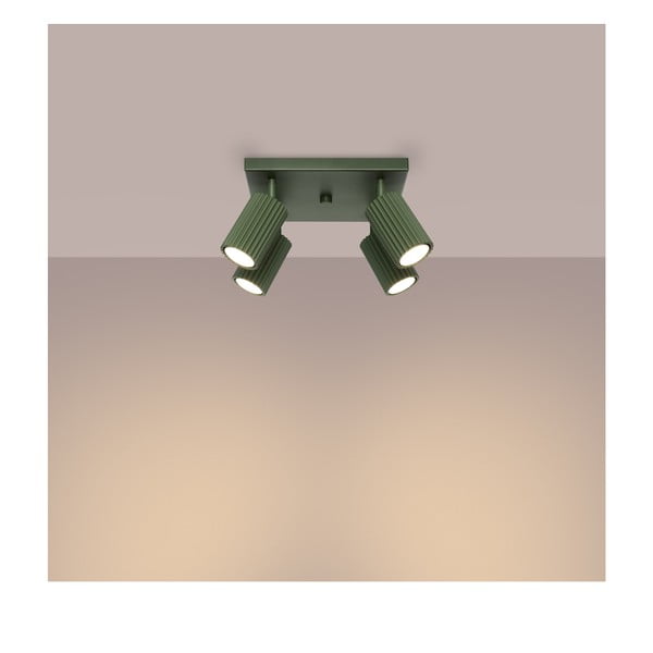 Zielona lampa punktowa 25x25 cm Gleam – Sollux-image-2