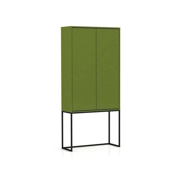 Zielona szafka 75x164,5 cm Lennon – Really Nice Things-image-2