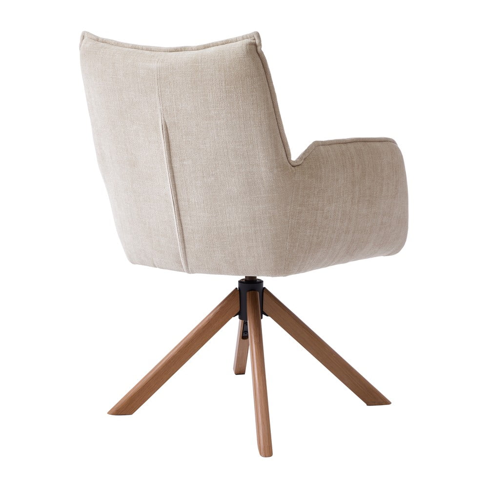 Kremowe tapicerowane fotele jadalniane zestaw 2 szt. Marilla – Unique Furniture (zdjęcie 5)