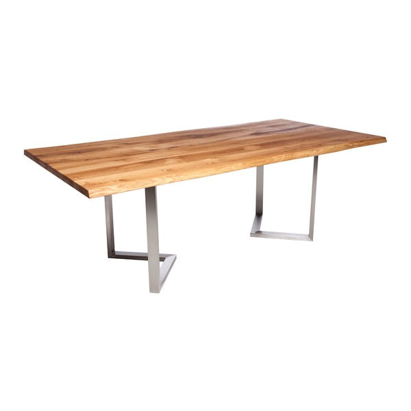 Stół z dębowego drewna Fornestas Fargo Calipso, długość 180 cm