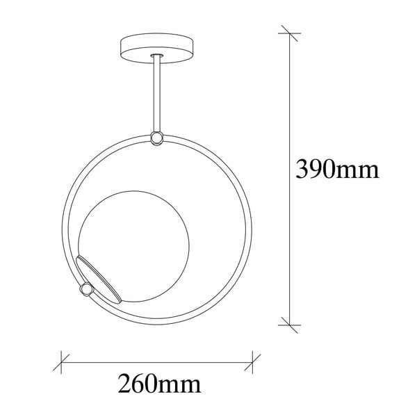 Czarna lampa wisząca ze szklanym kloszem Chandelier – Opviq lights-image-3