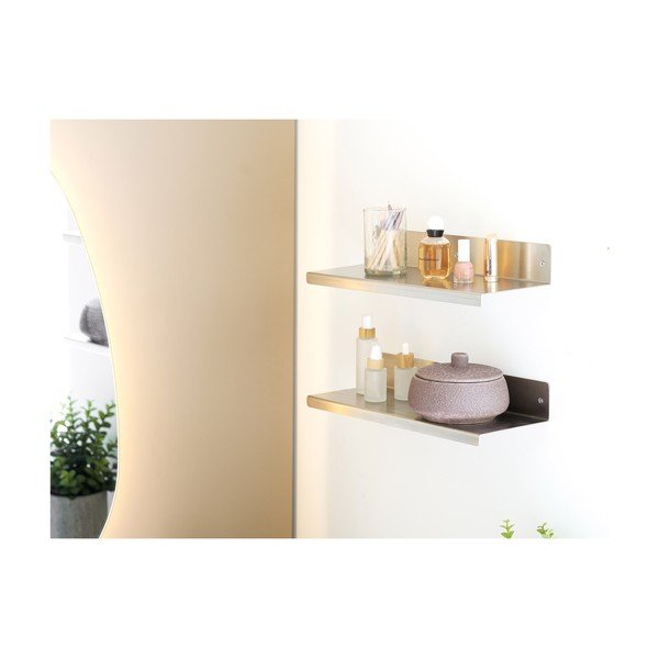 Stalowa półka w kolorze srebra 40 cm Nagoya – House Nordic-image-2