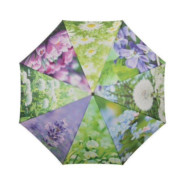 Parasol w kwiaty Esschert Design, Ø 120 cm-image-1