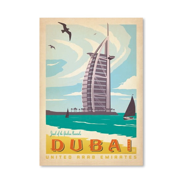 Plakat Americanflat Dubai, 42x30 cm