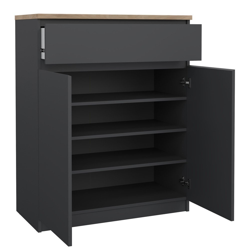 Ciemnoszara komoda 80x100x40 cm Naia – Tvilum (zdjęcie 4)
