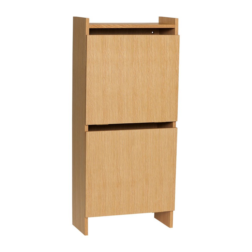 Uchylna szafka na buty w dekorze dębu w naturalnym kolorze 50x110x24 cm Forma – Hübsch