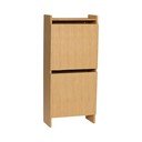 Uchylna szafka na buty w dekorze dębu w naturalnym kolorze 50x110x24 cm Forma – Hübsch