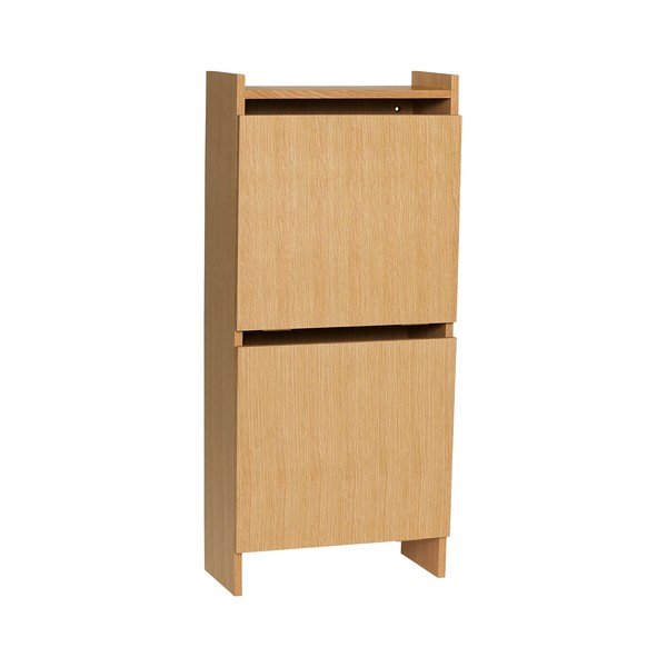 Uchylna szafka na buty w dekorze dębu w naturalnym kolorze 50x110x24 cm Forma – Hübsch
