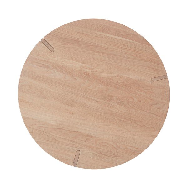 Okrągły stolik z litego drewna dębowego w naturalnym kolorze ø 90 cm Oy – OYOY Living Design-image-2