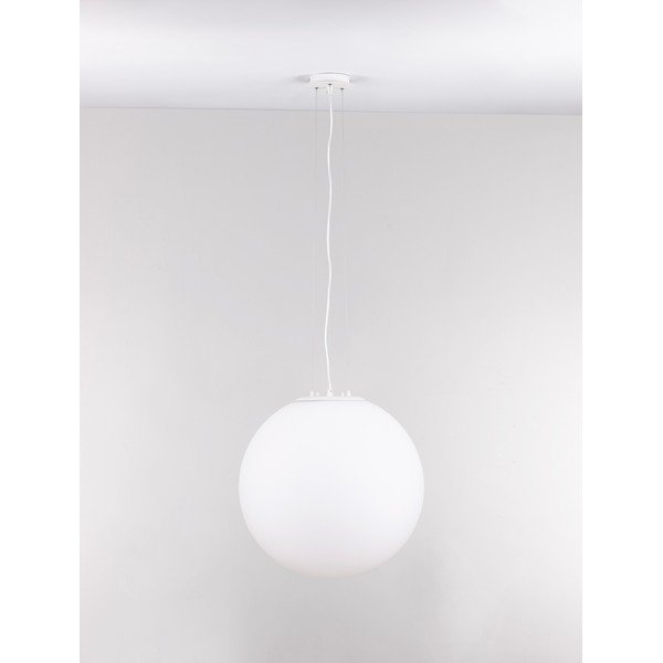 Biała szklana lampa wisząca ø 50 cm Nevoso – Nova Luce-image-3