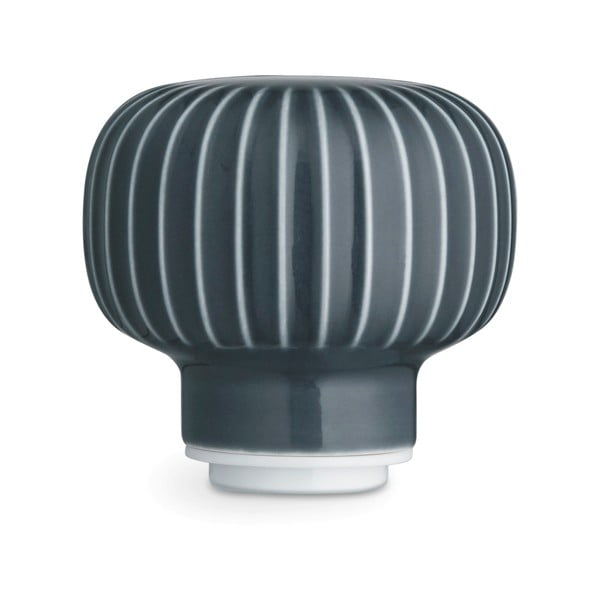 Młynek do przypraw z drewna dębowego z antracytowym porcelanowym detalem Kähler Design Hammershoi, wys. 13 cm-image-3