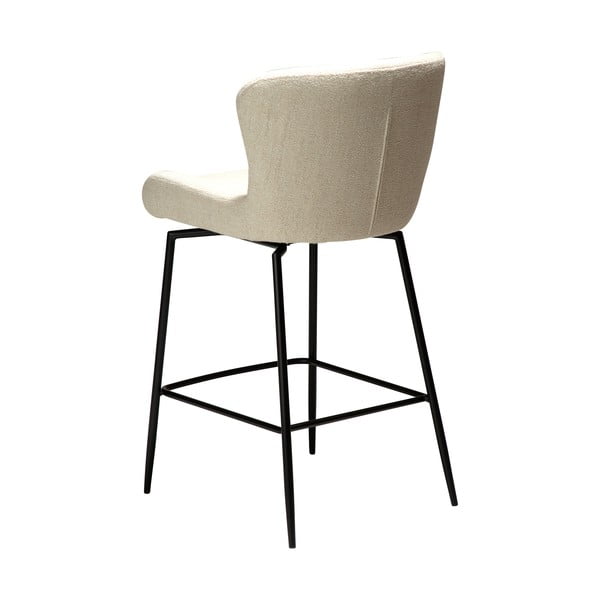 Kremowy tapicerowany hoker (wysokość siedziska 67,5 cm) Glam – DAN-FORM Denmark-image-3