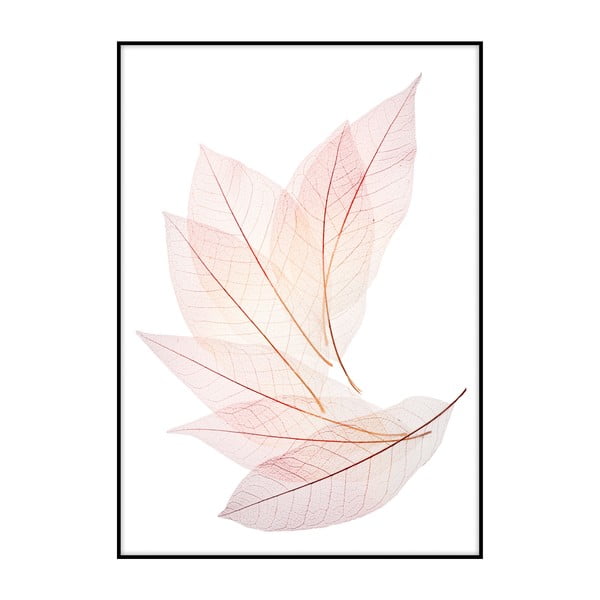 Plakat Imagioo Pink Leaves, 40x30 cm