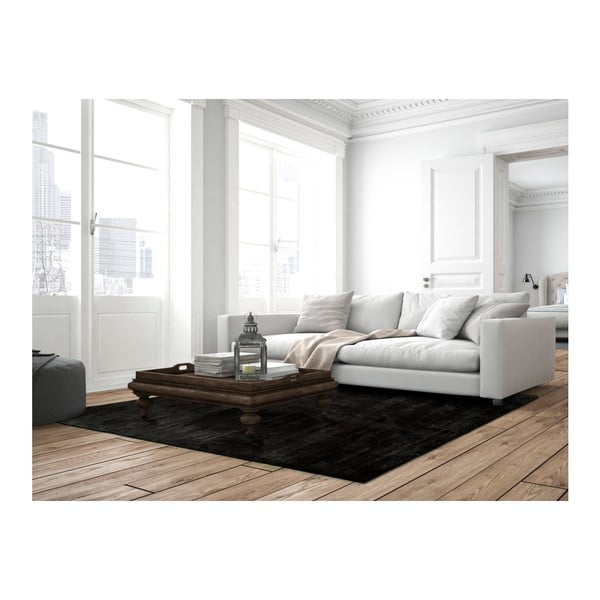 Czarny dywan Universal Unic Liso Negro, 65x120 cm-image-2