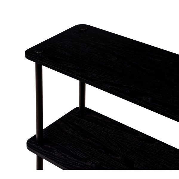 Czarny regał w dekorze dębu 80x163x35 cm Teidi – noo.ma-image-4