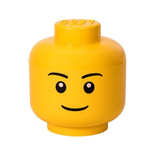 Duży pojemnik w kształcie głowy LEGO® Boy, Ø 24,2 cm