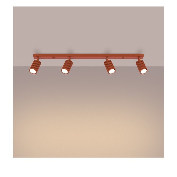 Ceglasta lampa punktowa 6,5x81 cm Gleam – Sollux-image-3