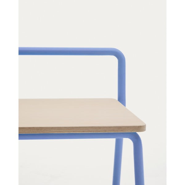 Niebiesko-naturalna ławka Tinn – Kave Home-image-4