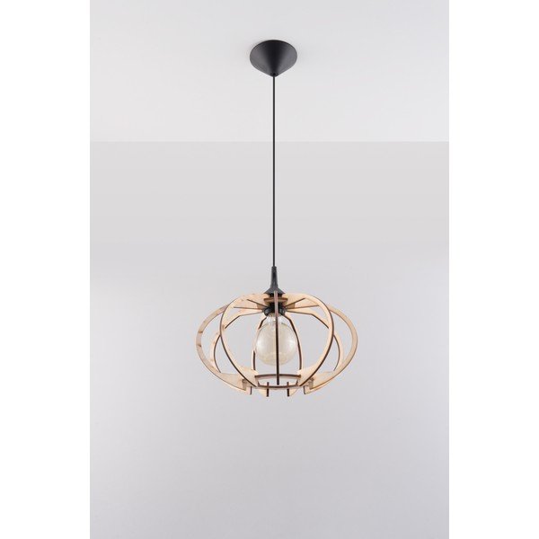 Drewniana lampa wisząca Sollux Mandore-image-1