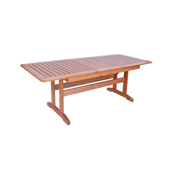 Stół ogrodowy z litego drewna sosnowego 90x160 cm Luisa – Rojaplast-image-2