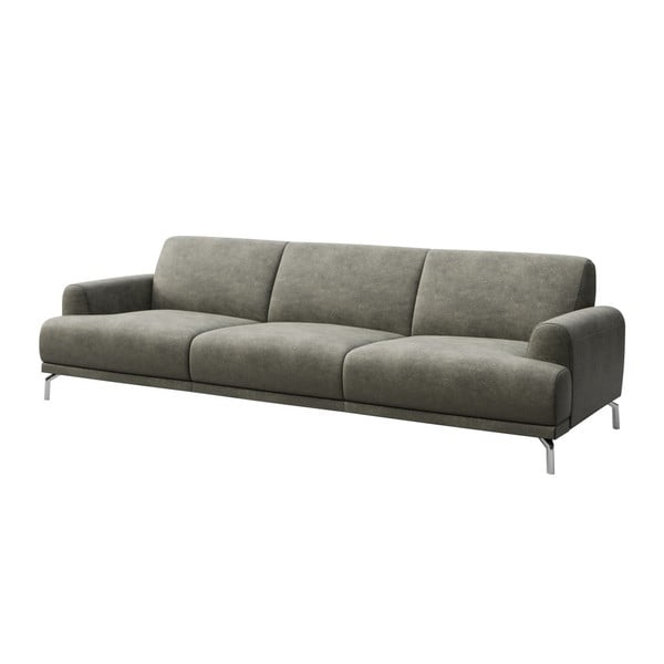 Szara sofa ze sztucznej skóry MESONICA Puzo, 240 cm-image-2