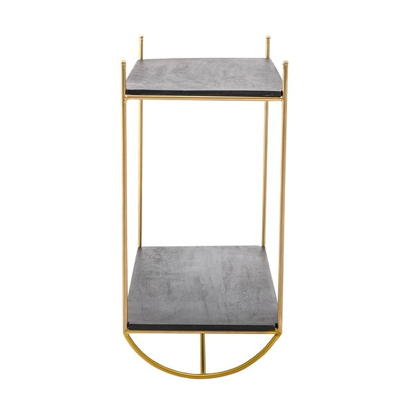 Szara półka z detalami w kolorze złota Bloomingville Carly-image-2