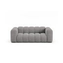 Szara sofa z tkaniny szenilowej 200 cm Lupine – Micadoni 