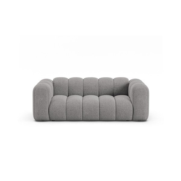 Szara sofa z tkaniny szenilowej 200 cm Lupine – Micadoni 