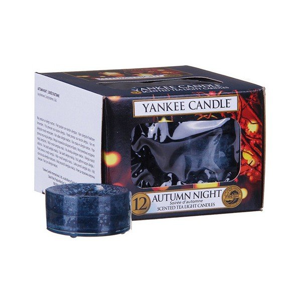 Komplet 12 świec zapachowych Yankee Candle Jesienna Noc, czas palenia 4–6 godzin