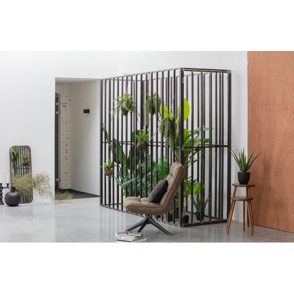 Metalowy wazon w czarnym dekorze WOOOD Pixie-image-4