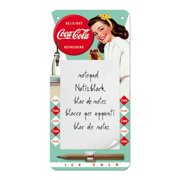 Notatnik na lodówkę/ścianę Coca Cola Woman