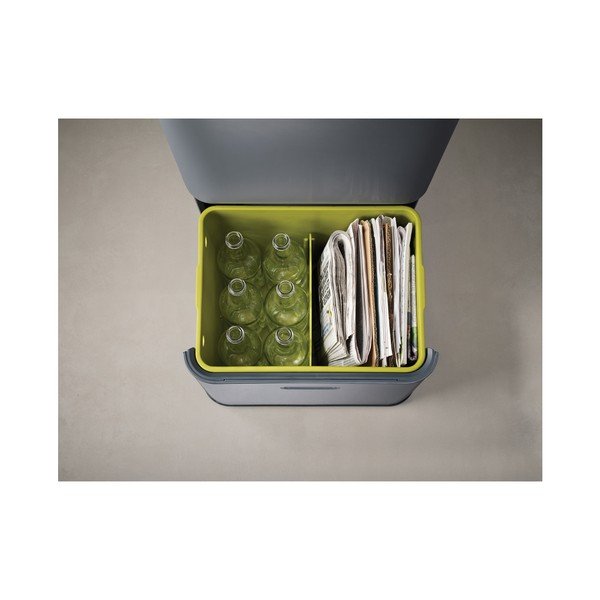 Szary kosz do segregacji śmieci Joseph Joseph IntelligentWaste Totem 48-image-3