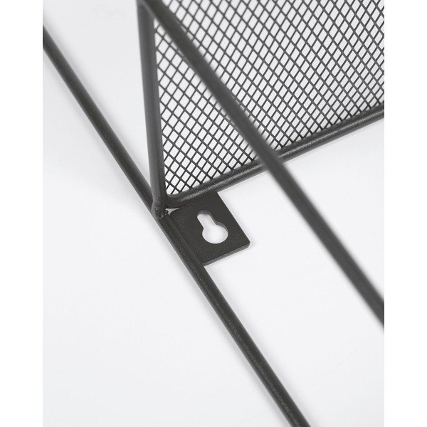 Czarny metalowy regał Kave Home Veneranda, 42x60 cm-image-1