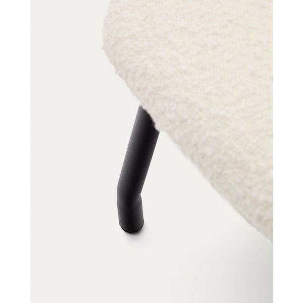 Kremowy puf z materiału bouclé Belina – Kave Home-image-1