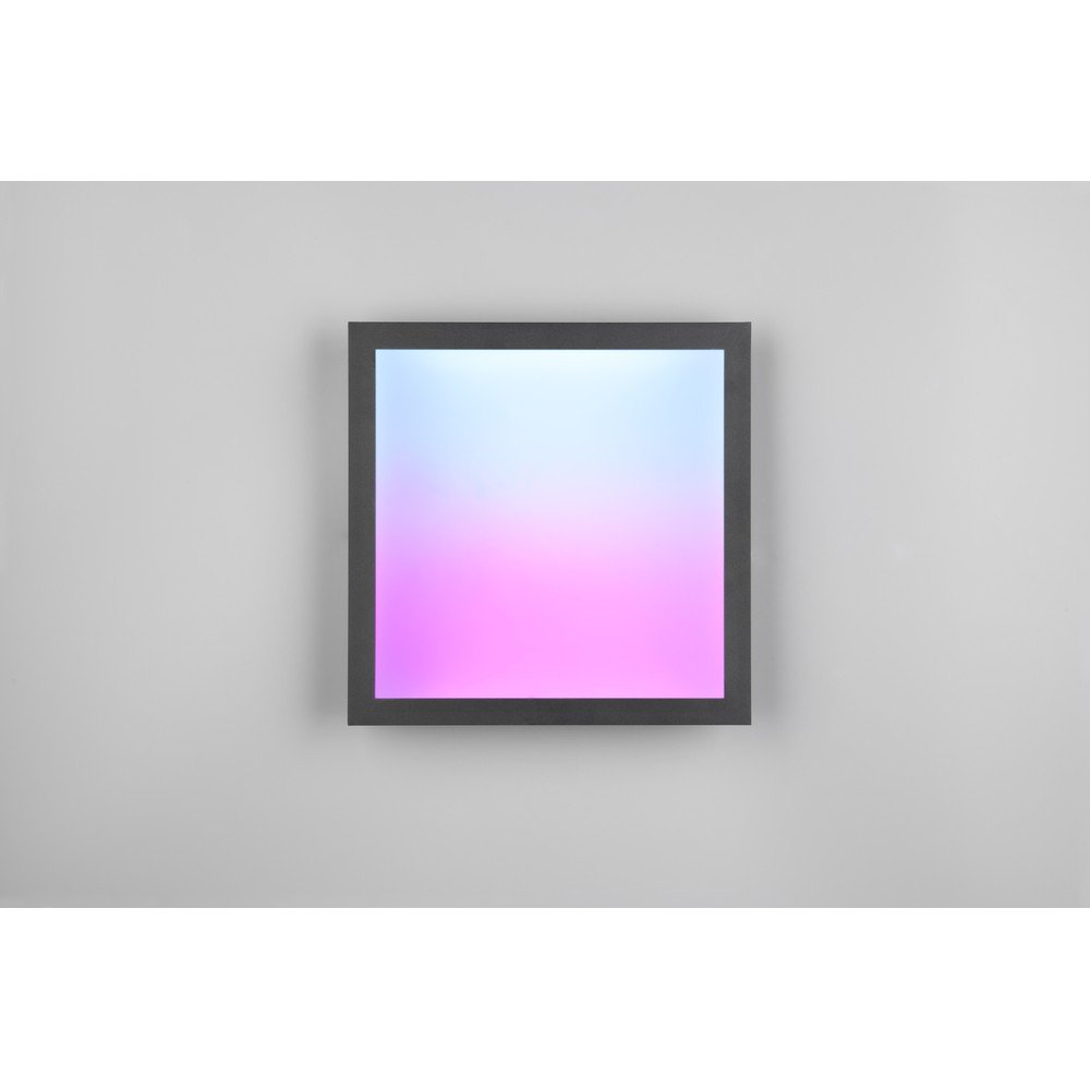 Czarna lampa sufitowa LED 29.5x29.5 cm Beta – Reality (zdjęcie 3)