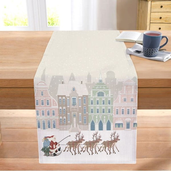 Bieżnik ze świątecznym motywem 45x140 cm – Mila Home-image-1