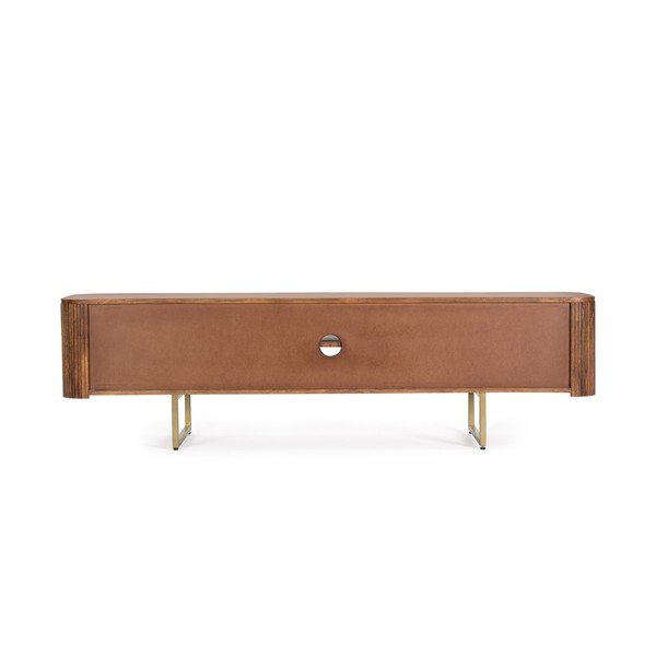 Szafka pod TV z litego drewna mango w naturalnym kolorze 180x45x40 cm Vilas – Bizzotto-image-1