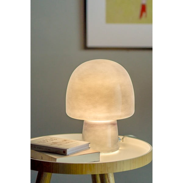 Ciemnoniebieska lampa stołowa ze szklanym kloszem (wysokość 26,5 cm) Paddy – Bloomingville-image-1