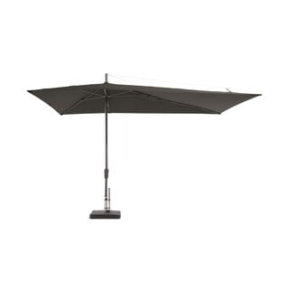 Szary asymetryczny parasol ogrodowy Madison Asymetriq, 360x220 cm
