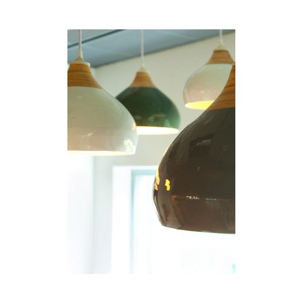 Zielona lampa wisząca Leitmotiv, średnica 33 cm-image-2