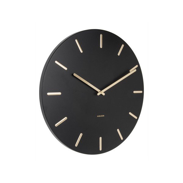 Czarny zegar ścienny Karlsson Charm-image-4