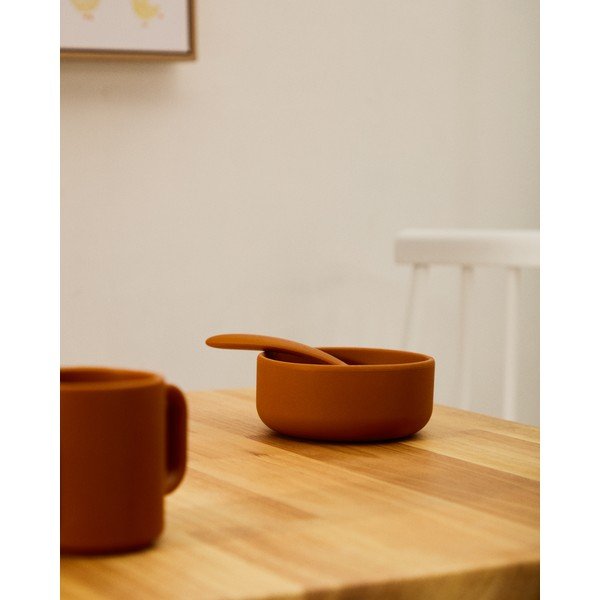 Silikonowy zestaw naczyń dla dzieci 2 szt. Lili – Kave Home-image-1