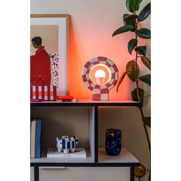 Różowa lampa stołowa (wysokość 23,5 cm) Vialini – Bloomingville-image-3