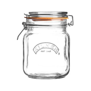 Kanciasty słoik z hermetycznym zamknięciem Kilner, 1 l