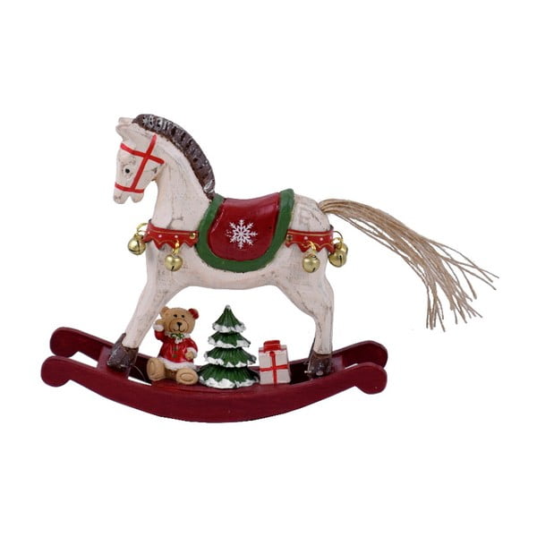 Drewniana dekoracja w kształcie konia na biegunach Ego dekor Ponny, wys. 14,5 cm