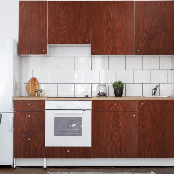 Naklejka na meble 200x60 cm Dark Walnut Wood – Ambiance-image-1