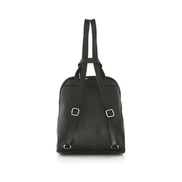 Czarny mały plecak skórzany Anna Morellini Oxana-image-2