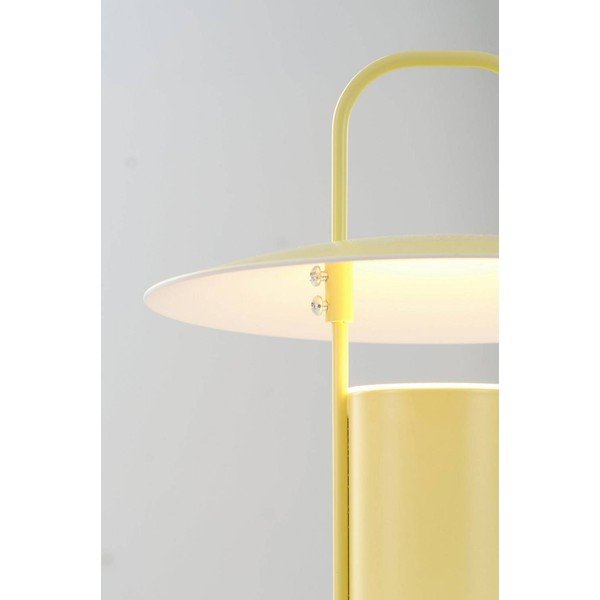 Żółta metalowa lampa stołowa LED ze ściemniaczem (wysokość 24 cm) Venna – Jotex-image-4